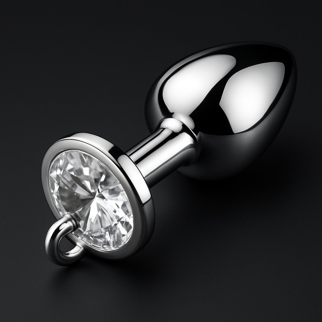 Jeweled Steel Luxe Anchor