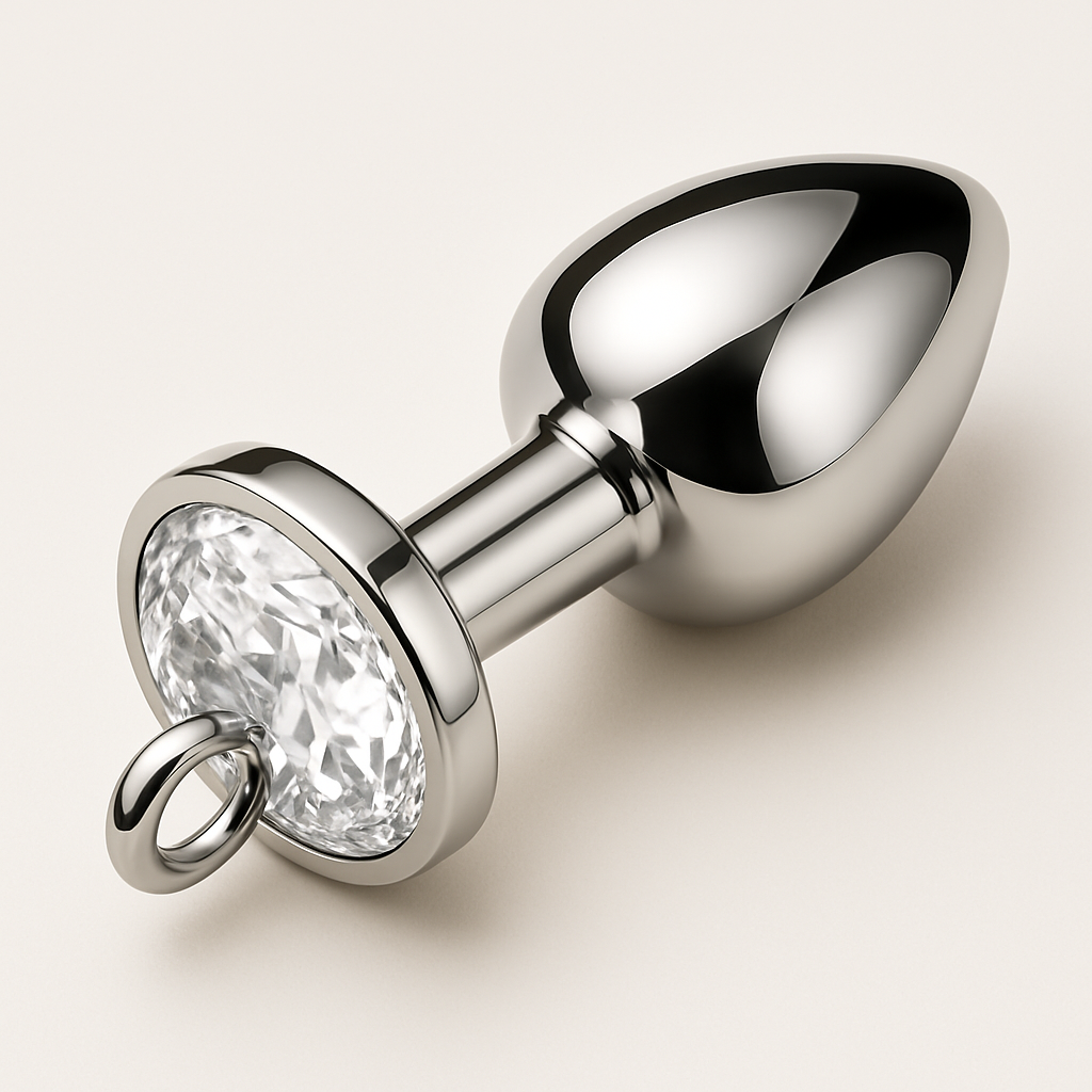 Jeweled Steel Luxe Anchor